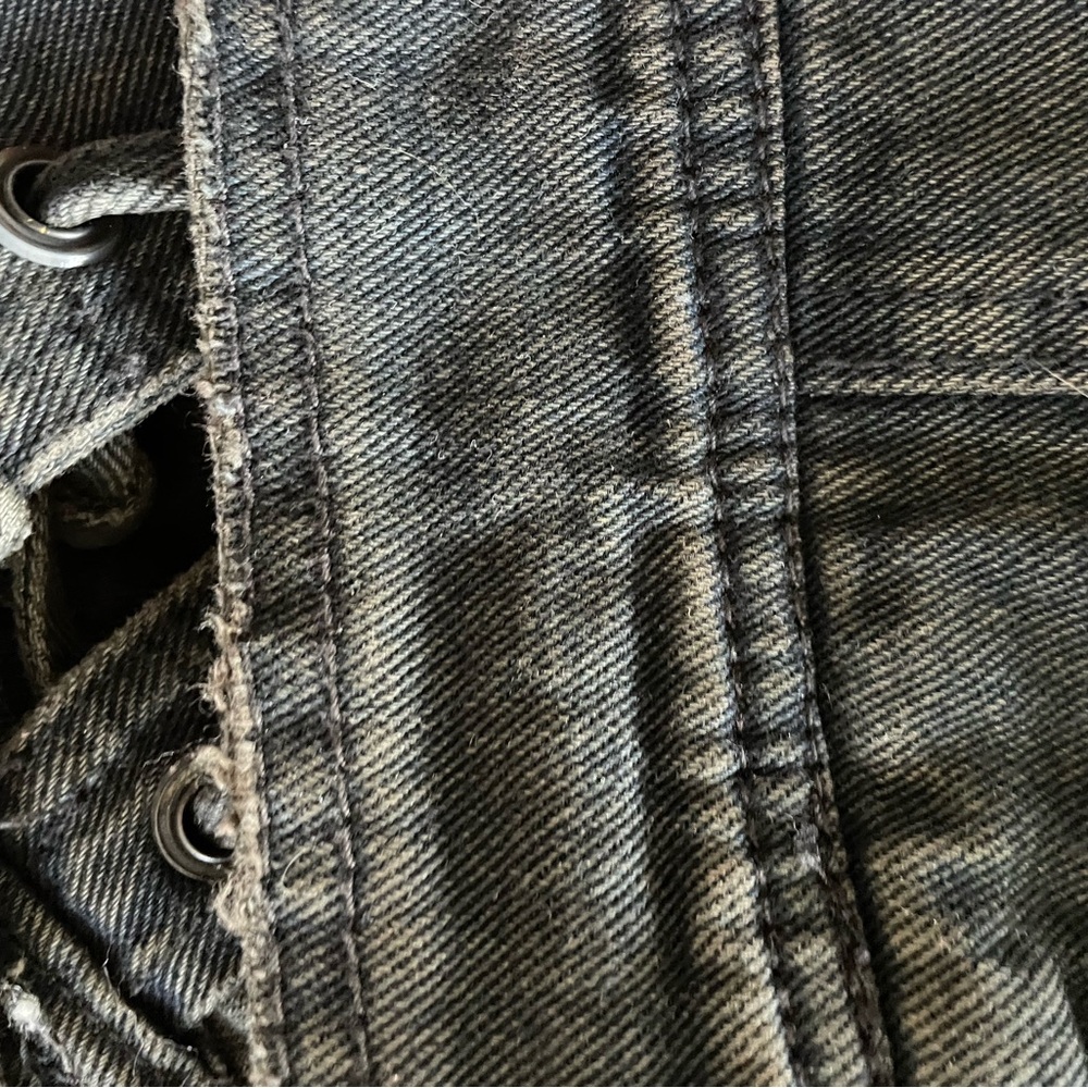 Free People Black Denim Utility Vest - Picture 7 of 12